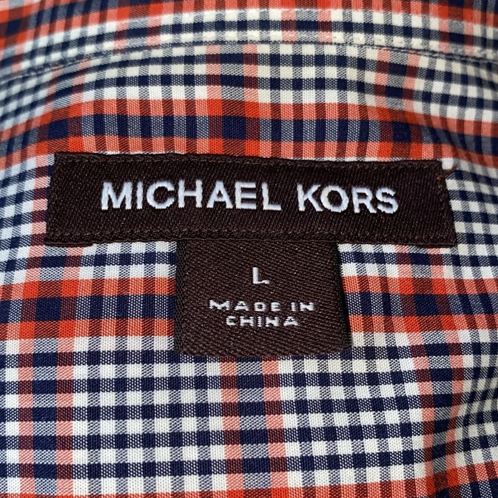 Michael Kors Plaid Button Up Shirt - Picture 9 of 12
